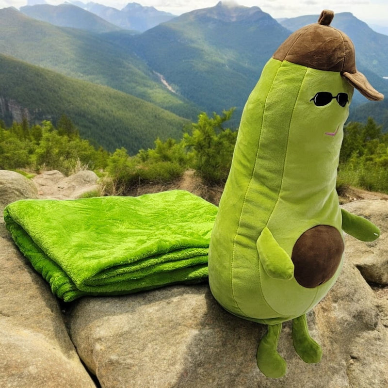 PELUCHE AGUACATE CON COBIJA INTERNA 🥑 ¡Compra 2 y Obtén un 10% de Descuento!