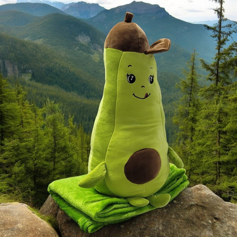 PELUCHE AGUACATE CON COBIJA INTERNA 🥑 ¡Compra 2 y Obtén un 10% de Descuento!