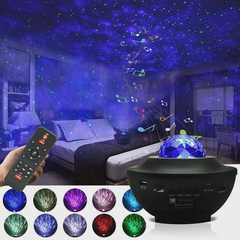 Proyector Parlante Bluetooth Galaxia 🌟 ¡Compra 2 y Obtén un 15% de Descuento!