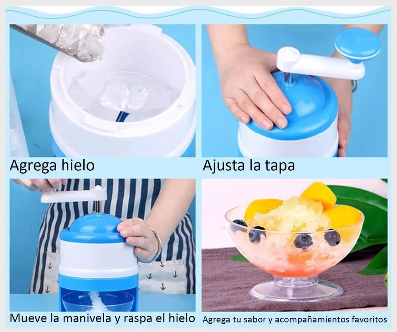 🍧🧊 Maquina Rayadora de Hielo para Raspados Granizados Portatil 🍨🧊