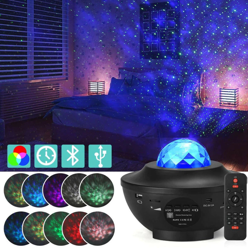 Proyector Parlante Bluetooth Galaxia 🌟 ¡Compra 2 y Obtén un 15% de Descuento!
