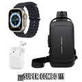 Combo Bolsa Fashion Antirrobo + Reloj T800 Ultra y I12