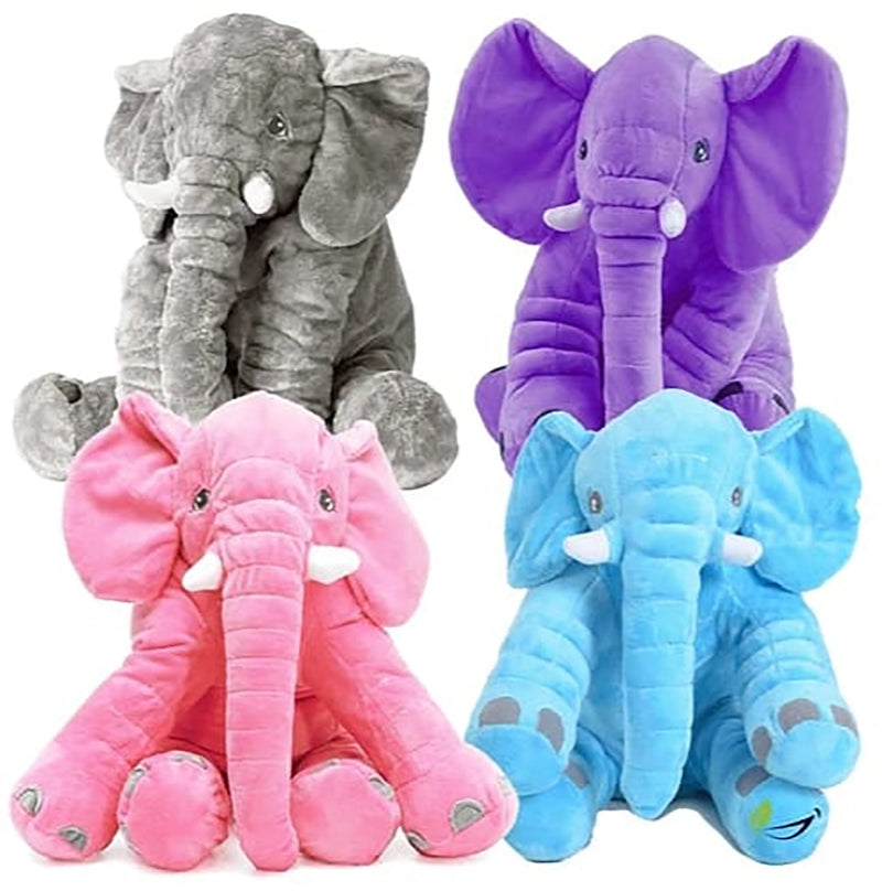 PELUCHE ELEFANTE CON COBIJA INTERNA 40cm 🐘 ¡Compra 2 y Obtén un 10% de Descuento!