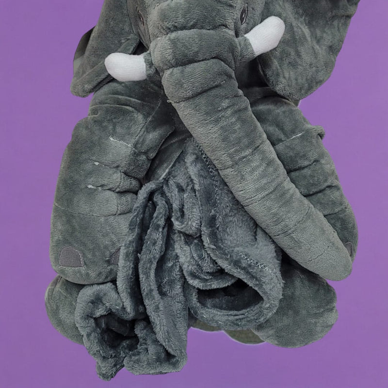 PELUCHE ELEFANTE CON COBIJA INTERNA 40cm 🐘 ¡Compra 2 y Obtén un 10% de Descuento!